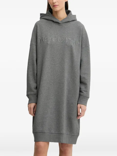 Marc O'Polo hooded embroidered mini dress Grey 600407359001