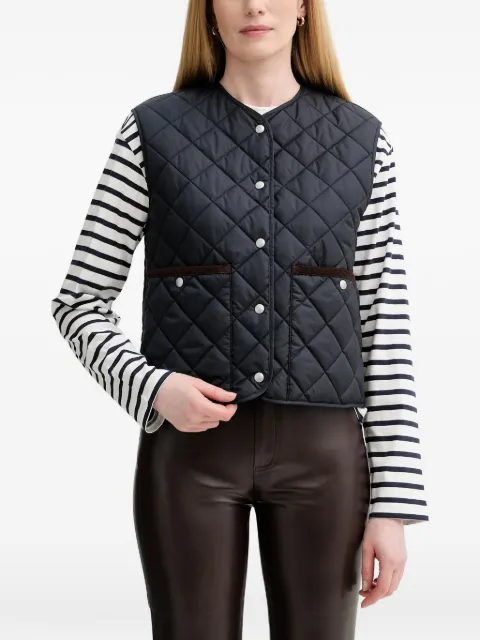 Marc O'Polo quilted buttoned gilet Blue 600111972009