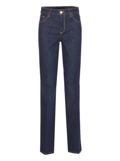 LIU JO button-up trousers Blue UA6223D492577000