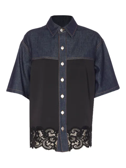 Stella McCartney embroidered denim shirt Blue 6D04423SQH454083