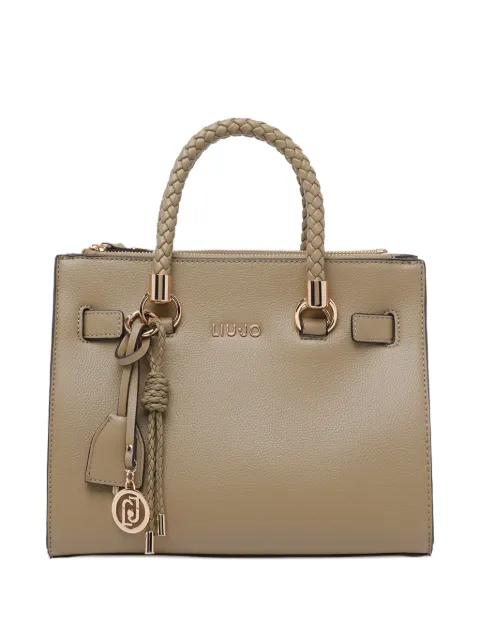 LIU JO logo-lettering tote bag Brown AA6069E101201679