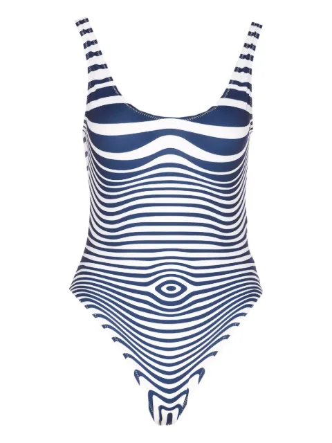 Jean Paul Gaultier printed swimsuit Blue 2601WSW089J039P0159