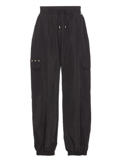 LIU JO elasticated-waistband track pants Black WA6095T375A22222