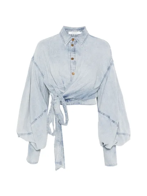 ZIMMERMANN long-sleeve shirt Blue 6771TC261
