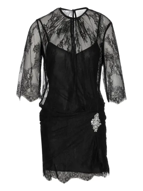 LIU JO short chantilly lace dress Black PA6055J496122222