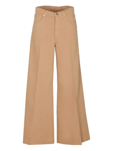 LIU JO super-flared high-rise trousers Neutrals UA6217T365A51213