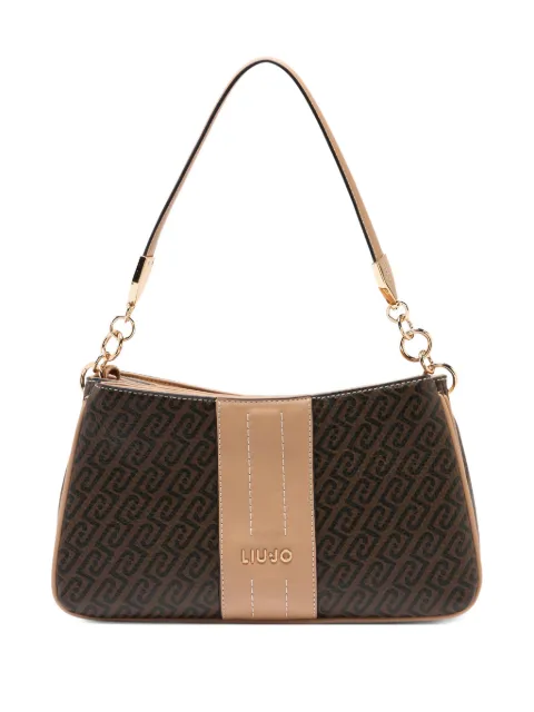 LIU JO small monogram shoulder bag Brown AA6107E1118C3904