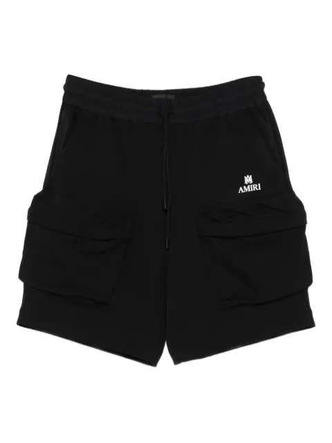 AMIRI drawstring-waist cargo track shorts Black AMBMSO1058