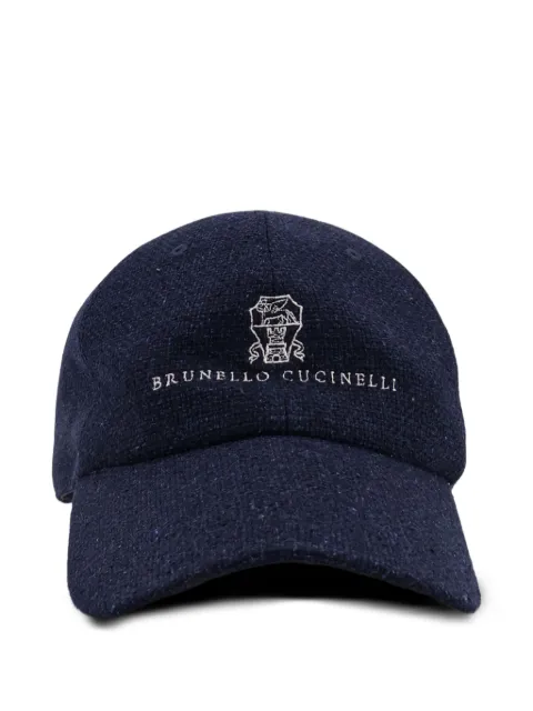 Brunello Cucinelli logo baseball cap Blue MZ4039850CND89