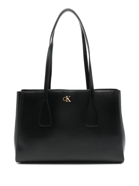 Calvin Klein logo-detail tote bag Black LV04F3442GYIH