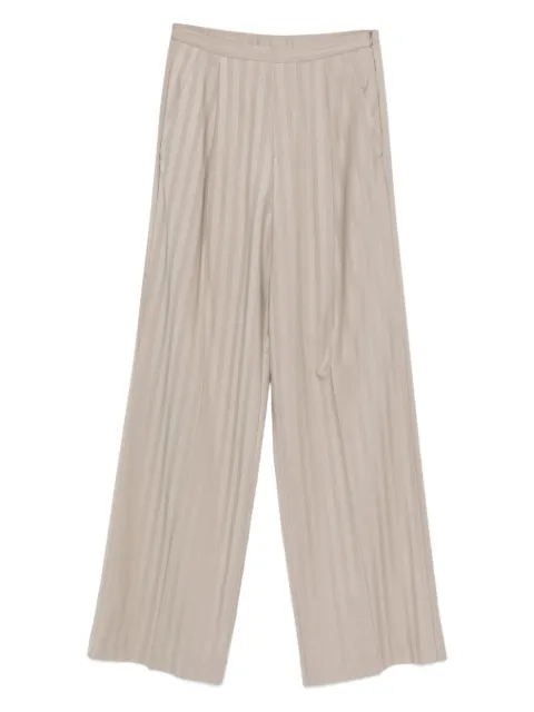 RAME stripe-pattern trousers Neutrals MFPAN14TVI0410