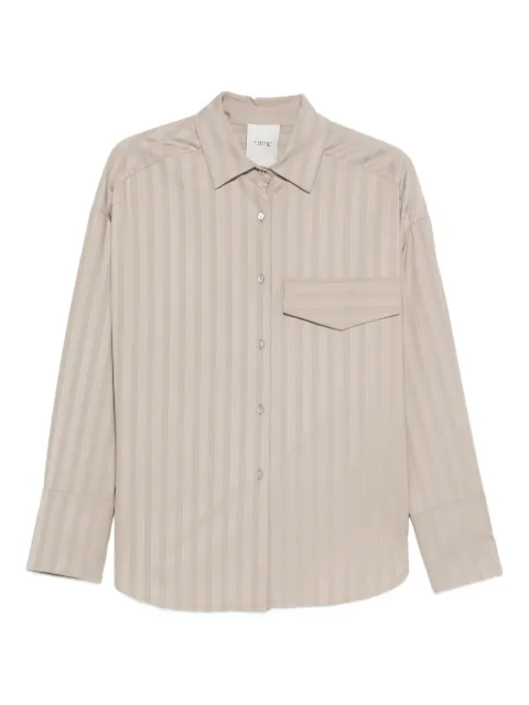 RAME striped-pattern pocket shirt Neutrals MFCAM09TVI0410