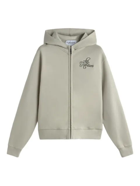 LES HÉRITIERS signature zip sweatshirt Neutrals SIGNATUREHOODIEZIP