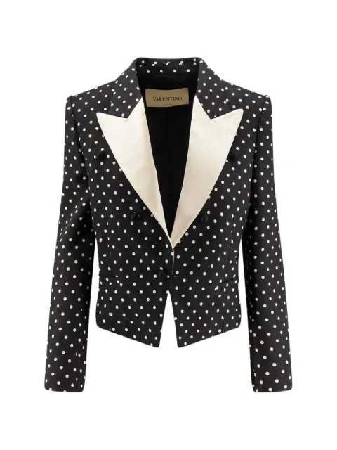 Valentino Garavani polka-dot tailored blazer Black BCE58598S