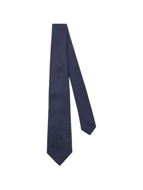Kiton patterned tie Blue UCRVKRC07L1801