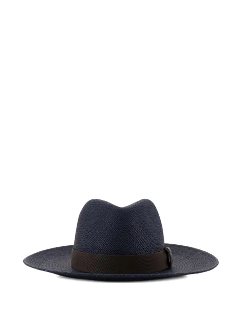 Brunello Cucinelli ribbon hat Blue MCAP90019CES66