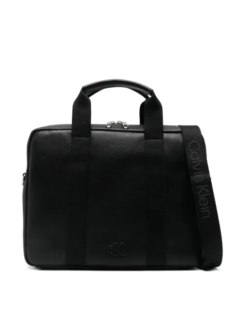 Calvin Klein zip-fastening laptop bag Black LV04D3272GUB1