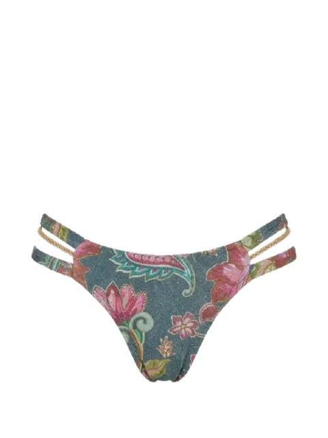 Del Maar Ceiri floral bikini bottoms Green DMF301