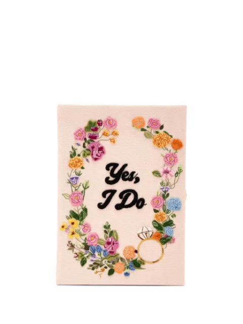 Olympia Le-Tan floral appliqué clutch bag Neutrals MARRIAGEBC10PT