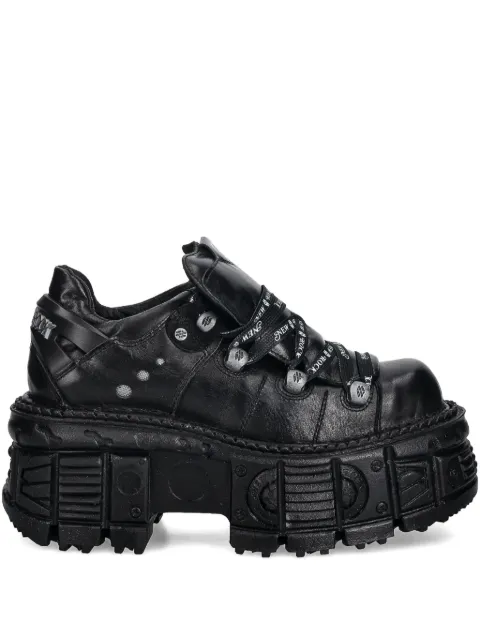 NEW ROCK platform lace-up sneakers Black MTANK120NSHLACE