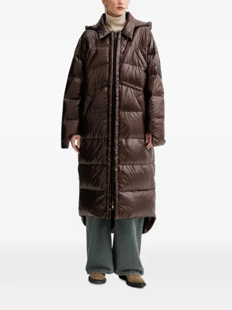 MMC STUDIO hooded padded parka coat Brown RODACOAT