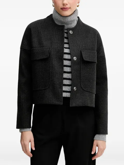 Sandro Ferrone buttoned-up pocket jacket Green S23YBFBRUCE