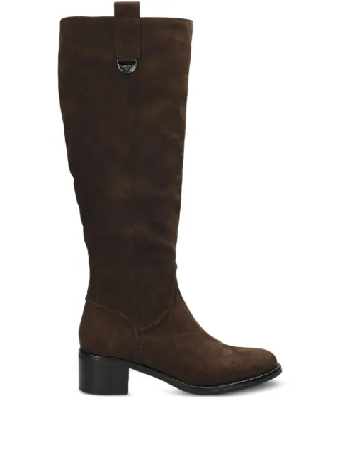 MEXX zip block heel boots Brown MI001801353W