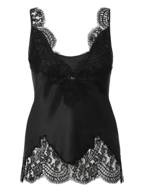 IL VOLO Gia lace top Black GIACAMISOLE