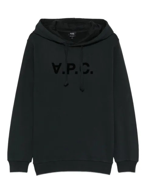 A.P.C. logo hoodie Black COHMCM27908