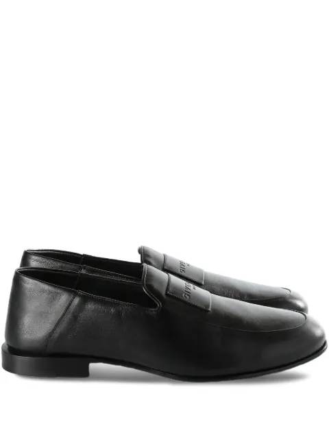 Givenchy logo-appliqué leather loafers Black BH203DH1XD
