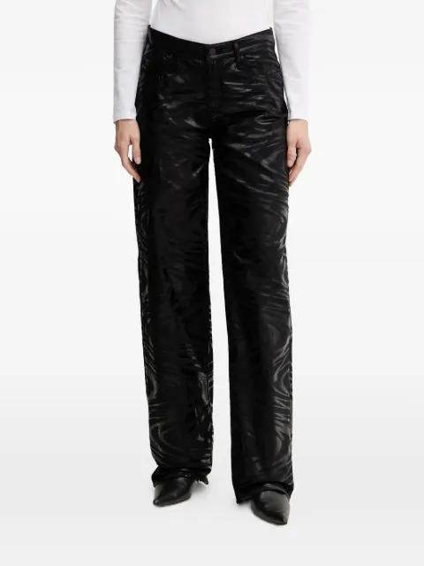 Armani Exchange zebra-pattern jeans Black XW000056AF16193
