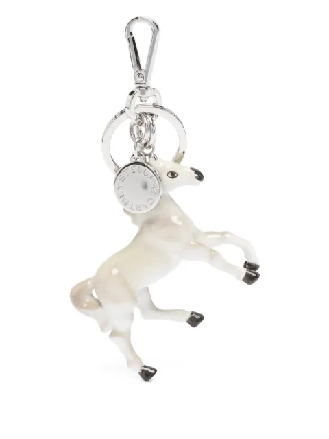 Stella McCartney horse pendant keyring Neutrals 7V0145WP0672