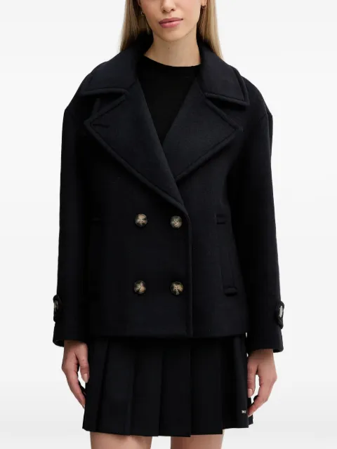 Sisley buttoned long-sleeve jacket Blue 2LAJLN06E