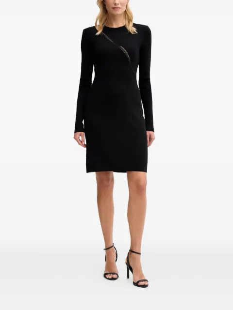 Sisley openwork mini dress Black 1QNQLV011