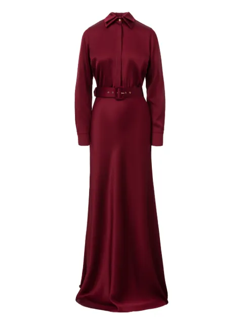 IL VOLO Kate belted maxi dress Red KATEDRESS