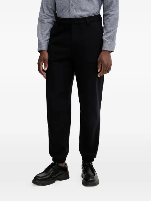 Armani Exchange logo-plaque trousers Black XM000941AF16644