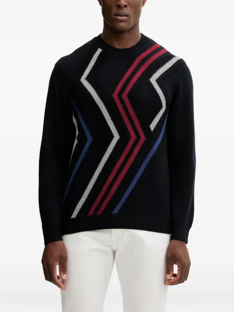 Armani Exchange zigzag-pattern sweater Black XM001323AF13776