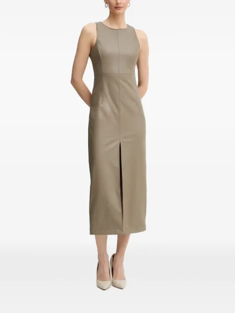 Armani Exchange sleeveless split-detail midi dress Neutrals XW000674AF16106