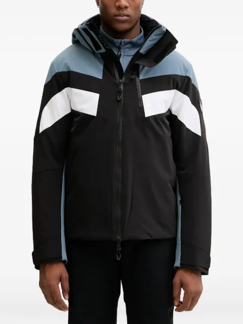 Ea7 Emporio Armani colour-block hooded ski jacket Black 7M000453AF13887
