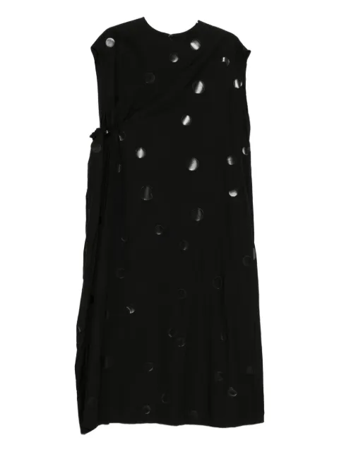 Y's polka-dot dress Black YQD05025
