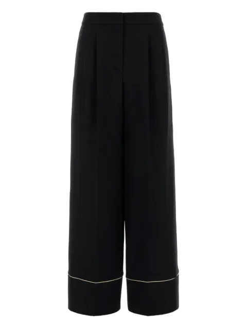 FENDI pleated-front side-pocket straight trousers Black FR6678AC4G