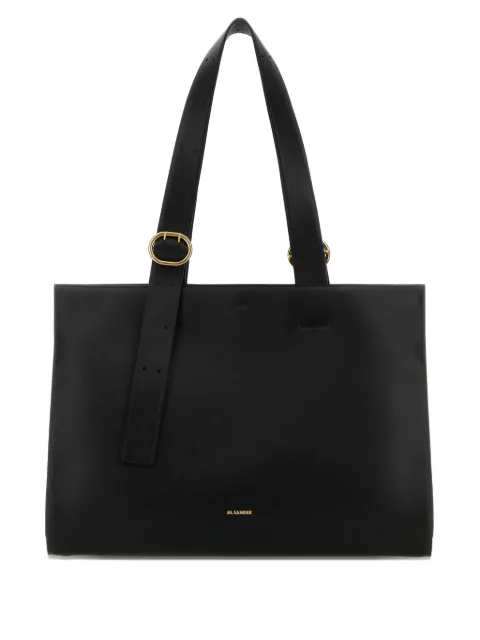 Jil Sander Cannolo tote East-West Black J08WC0009P8931