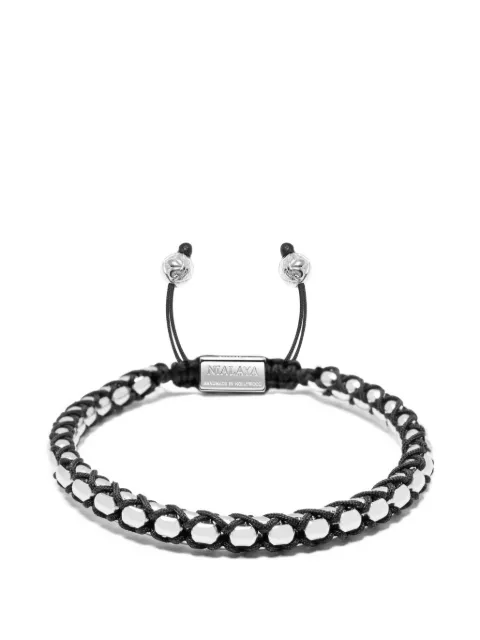 Nialaya Jewelry string box-chain bracelet Silver MSP096