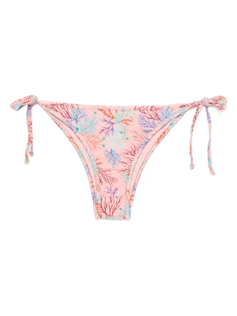PatBO tie print bikini bottom Pink CAB33096