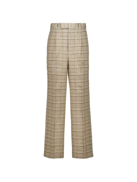 Auralee check-pattern trousers Neutrals A26SP04SN