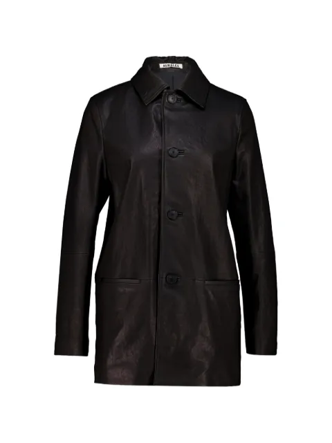 Auralee leather jacket Black A26SB03BL