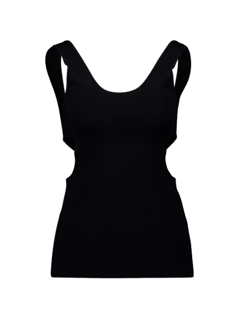 Auralee cut-out tank top Black A26SP01WF
