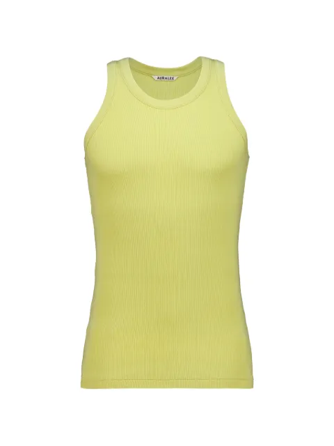 Auralee ribbed-knit tank top Yellow A26ST02OT
