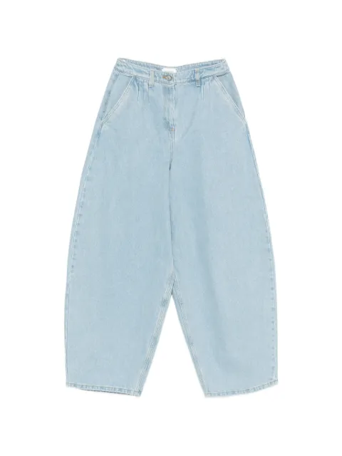 Magda Butrym pleated widw-leg jeans Blue 212526