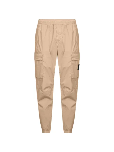 Stone Island 3100031 stretch cotton Tela 'Paracadute' cargo trousers Neutrals L1S153100031S0003